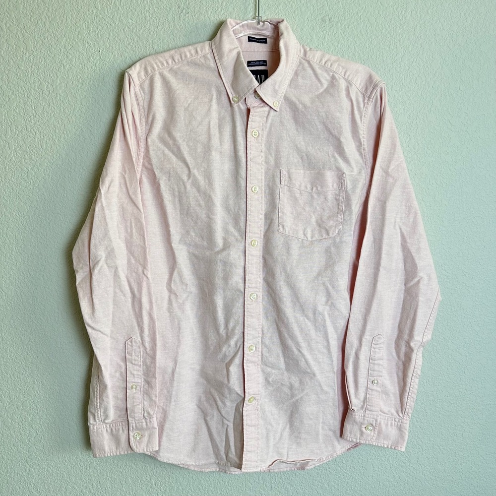 Mens J.Crew Gap Button Down Shirt Bundle Size M Blue Pink Windowpane 3 Pack - Picture 10 of 13